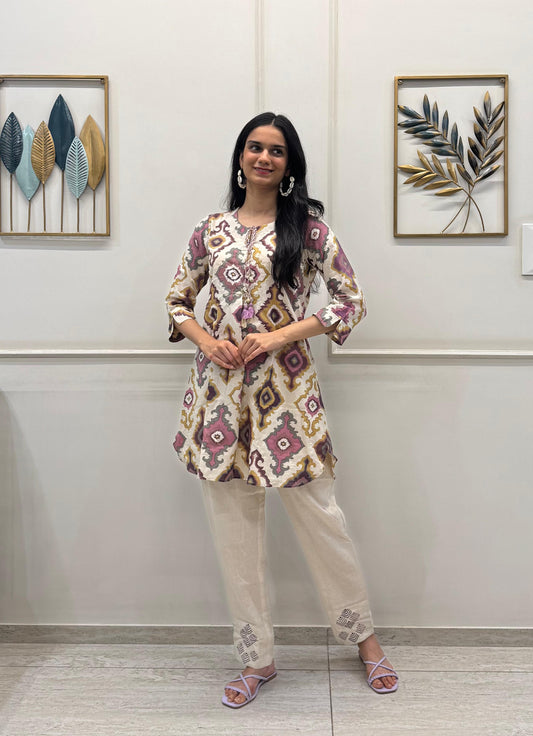 Double The Style With Our Printed Co-ord Set.